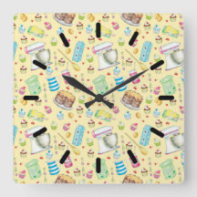 Horloge murale Acrylique Du Gâteau