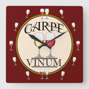 Horloge murale acrylique Humour VINS