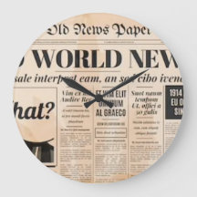 Horloge murale acrylique (journal)