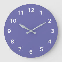 Horloge murale acrylique minimaliste Lavande