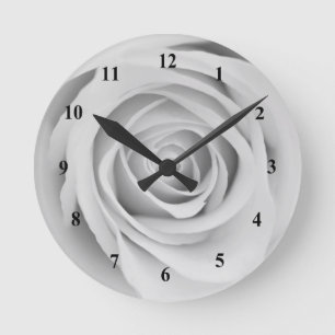 Horloge murale acrylique noire et blanche