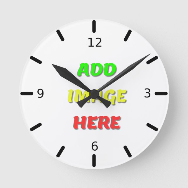 Horloge murale acrylique personnalisée (Recto)
