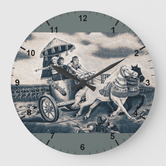 Horloge murale acrylique Queen Shamiram (Recto)
