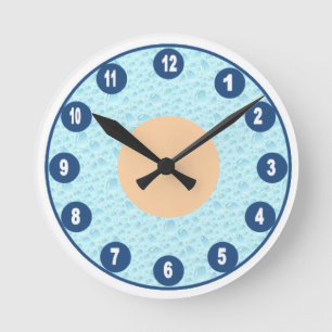 Horloge murale acrylique, rond Moyen DESIGN NATURE