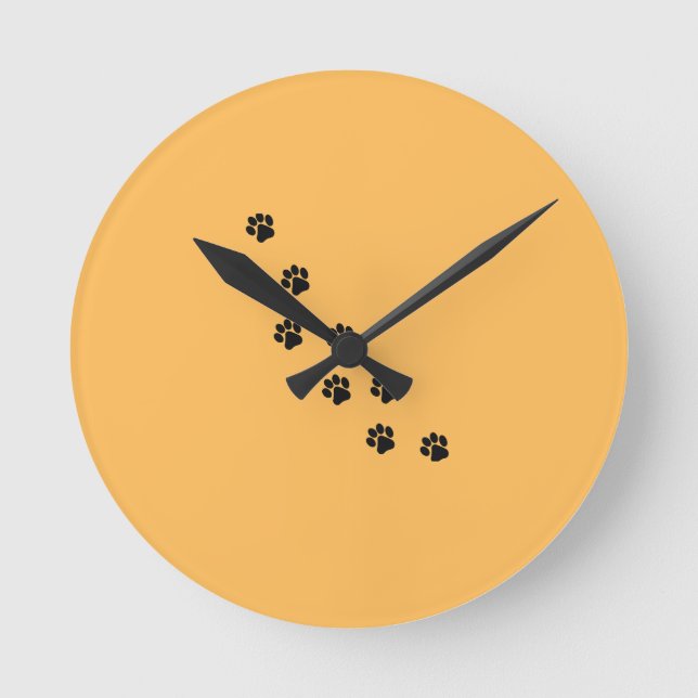 Horloge murale, Acrylique ronde de 8 po (Recto)