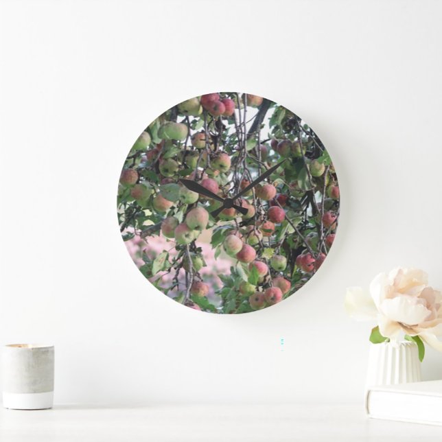 Horloge murale acrylique ronde des arbres Apple-IM (Créateur téléchargé)