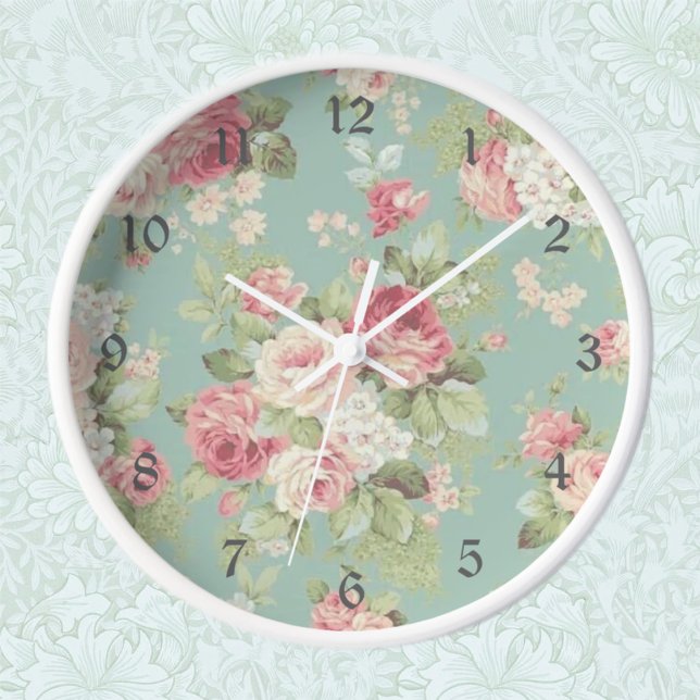 Horloge murale acrylique rose (Créateur téléchargé)