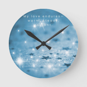 Horloge murale affirmation angélique – Mon amour d