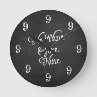 Horloge murale amusante - Pas de vin avant neuf ta