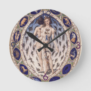Horloge murale anatomique Zodiac Man