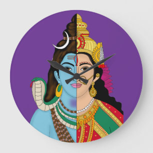 Horloge murale Ardhanarishwara
