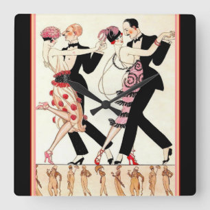 Horloge murale Art Déco "Le Tango"