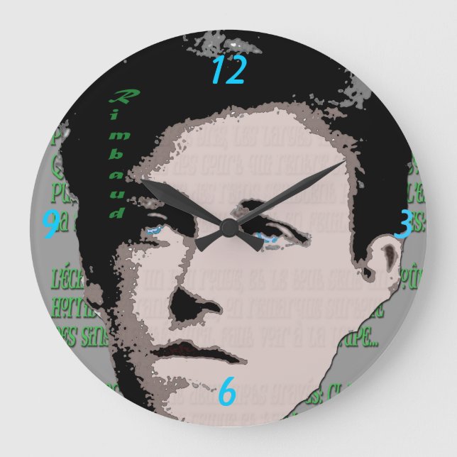 Horloge murale Arthur Rimbaud (Recto)