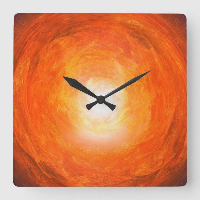 Horloge murale artistique colorée (Recto)