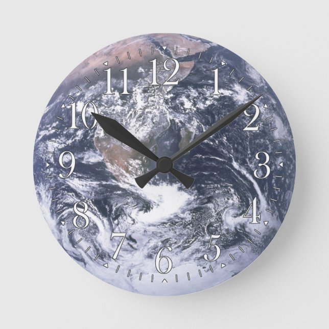 Horloge murale astronomique de la planète Terre (Recto)