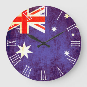 Horloge murale australienne patriotique de chiffre