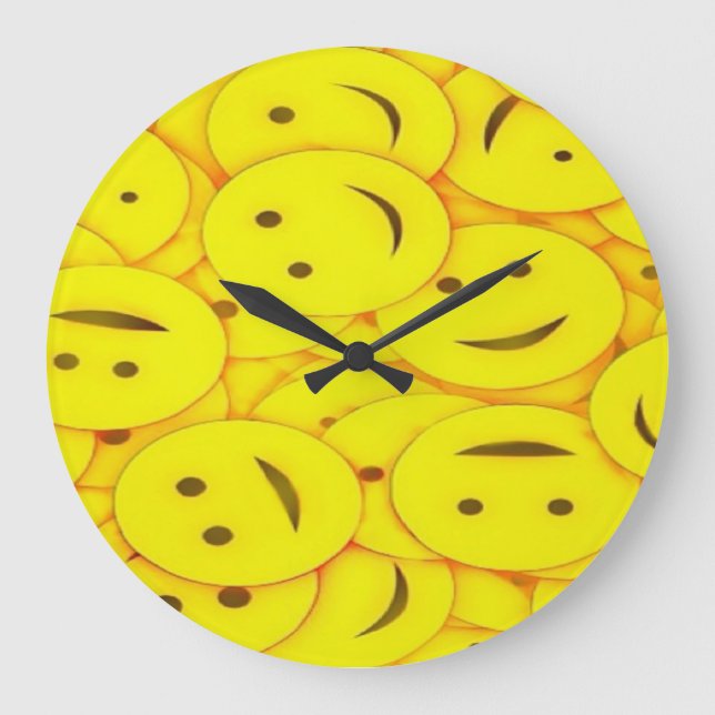 Horloge murale aux visages joyeux (Recto)