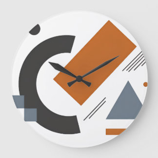 Horloge murale avec design géométrique créatif