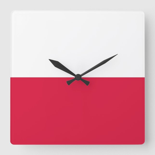 Horloge murale avec drapeau de la Pologne (Recto)