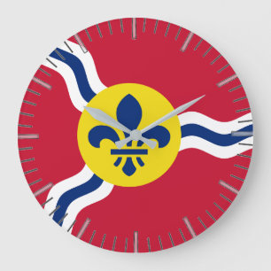 Horloge murale avec Drapeau de Saint Louis, Missou