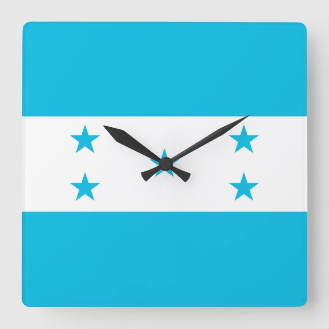 Horloge murale avec drapeau du Honduras (Recto)