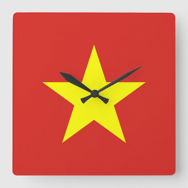 Horloge murale avec drapeau du Vietnam (Recto)