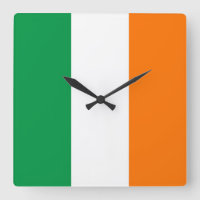 Horloge murale avec le drapeau de l'Irlande