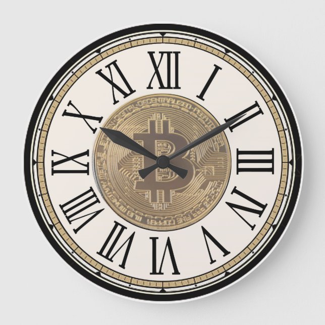 Horloge murale Bitcoin Chasseurs de trésors (Recto)