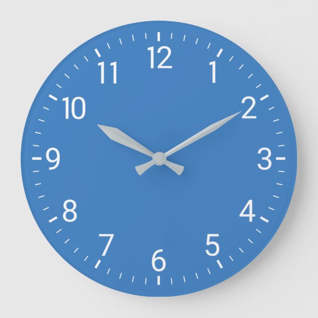 Horloge murale bleue (Recto)