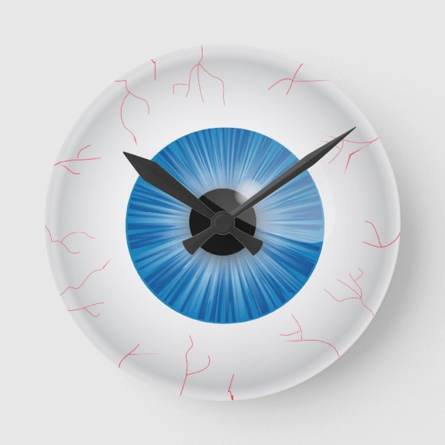 Horloge murale Bleue OEil Bleu (Recto)