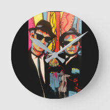 Horloge murale Blues Brothers Retro Pop Art