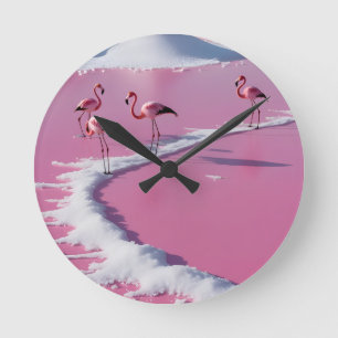 Horloge murale bonaire salants rose