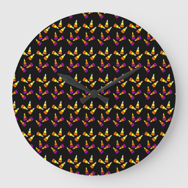 Horloge murale bonbon d'Halloween (Recto)