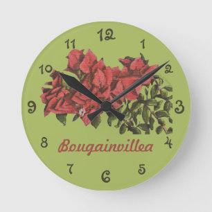 Horloge murale Bougainvillea