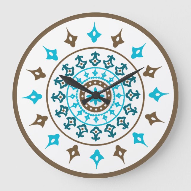 Horloge murale Brown vintage orange (Recto)