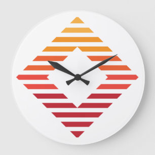 Horloge murale, Cadre en bois naturel rond de 10 p