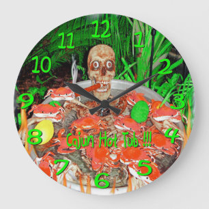 horloge murale cajun de skully
