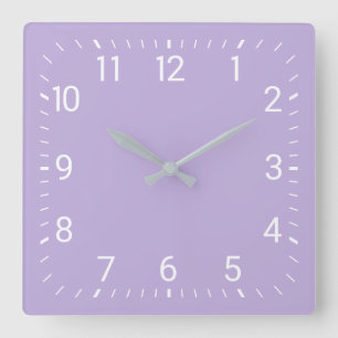 Horloge murale carrée de pourpre