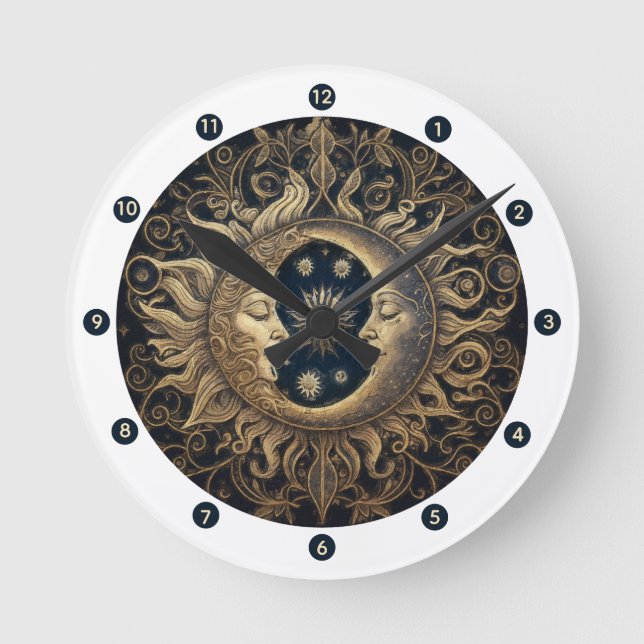 Horloge murale céleste de la Lune Solaire (Recto)