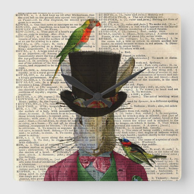 Horloge murale changée par page antique de livre