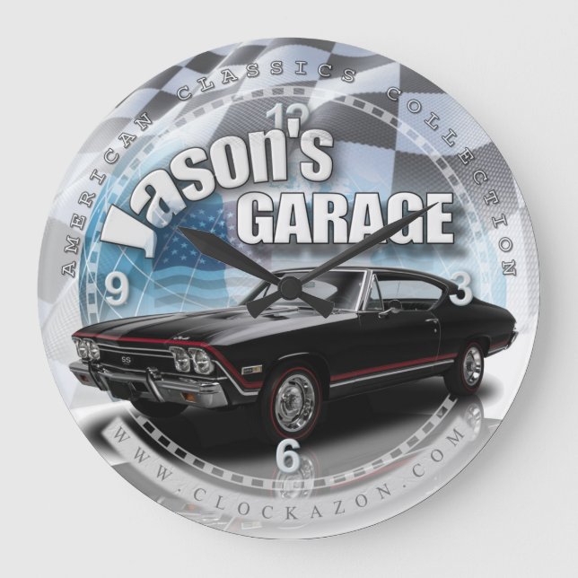 Horloge murale Chevelle Garage de Jason (Recto)