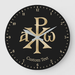 Horloge murale Chi Rho Christogram