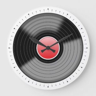 Horloge murale classique de LP de Tourne-disque de