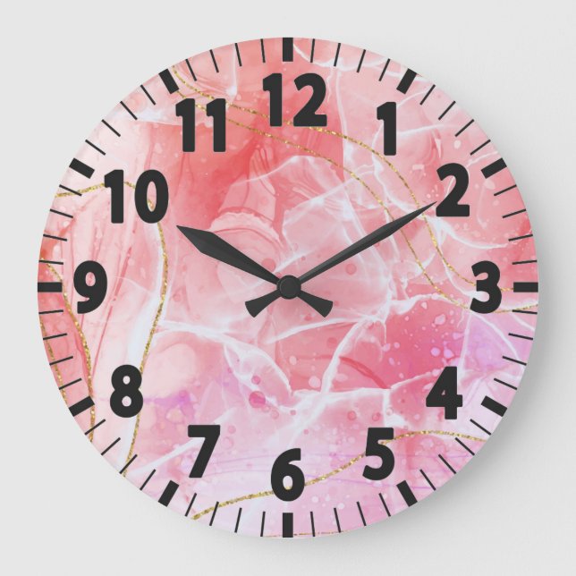 Horloge murale classique en marbre (Recto)