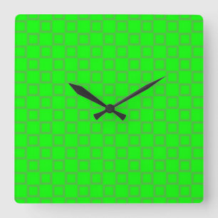 Horloge murale classique vert clair