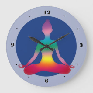 Horloge murale colorée de Madame Silhouette de