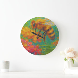 Horloge murale colorée : Fusion de l'art et foncti