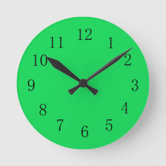 Horloge murale couleur verte très brillante Malach