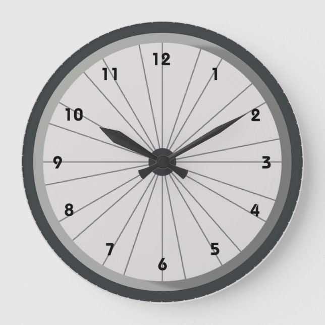 Horloge murale cyclable Pneu de vélo (Recto)