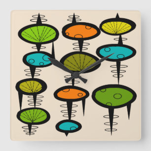 Horloge murale d'âge d'espace de la moitié du